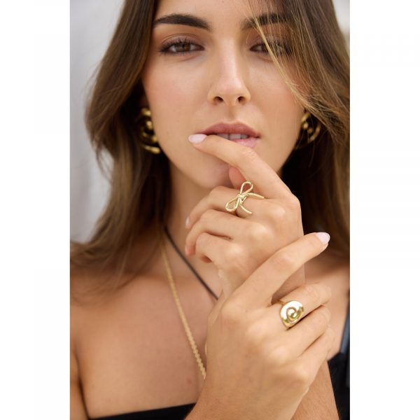 Bague Charlotte Noeud Doré
