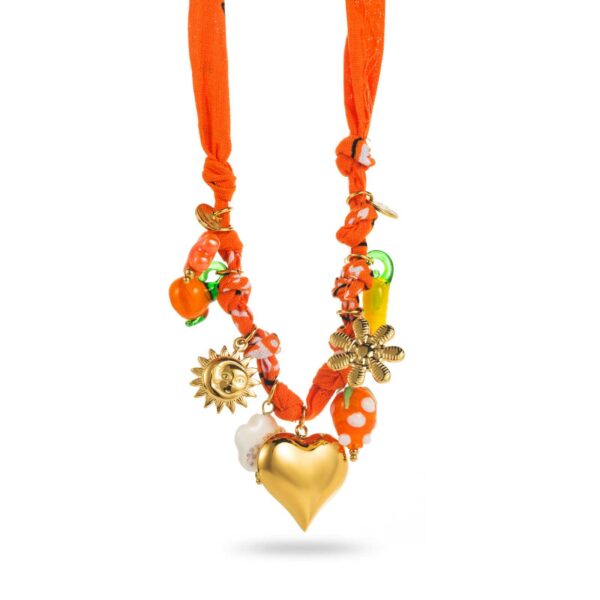 Collier Melody orange