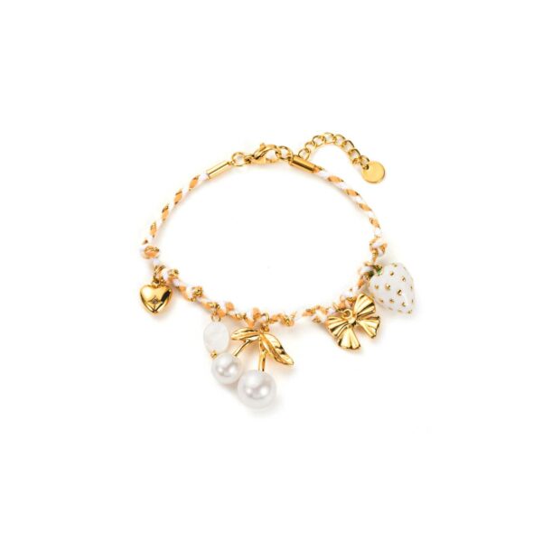 bracelet  cherry white