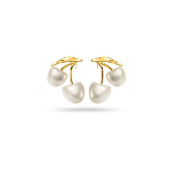 Boucle d’oreille Cherry White